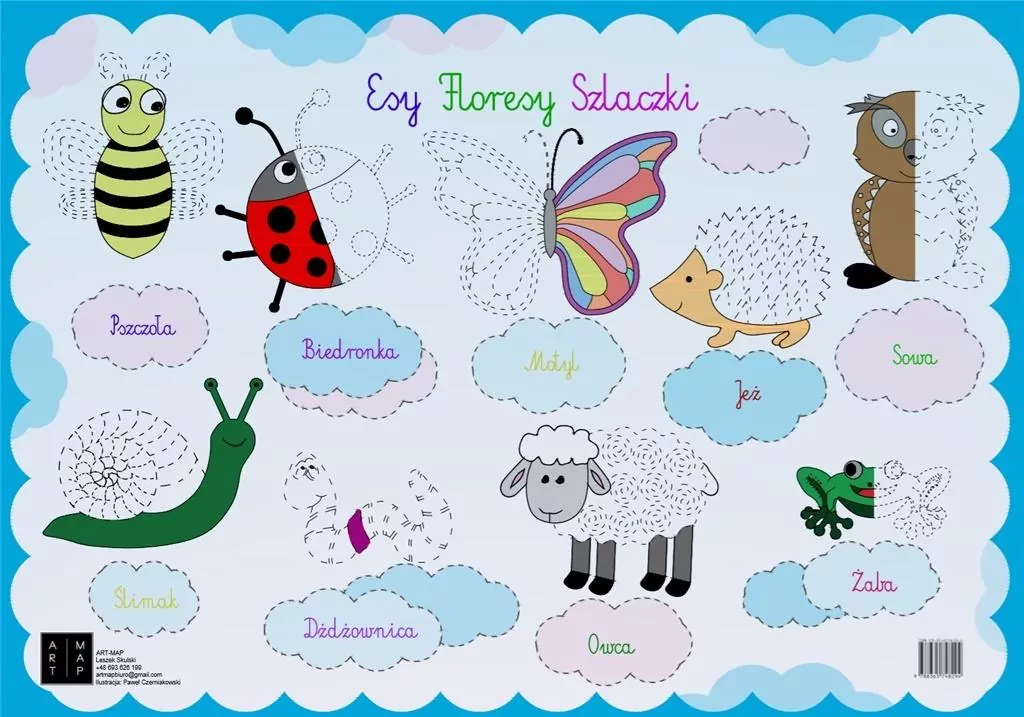 Podkładka na biurko. Esy floresy szlaczki - tantis.pl