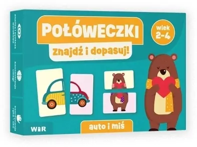 Połóweczki. Znajdź i dopasuj! Auto i miś - tantis.pl