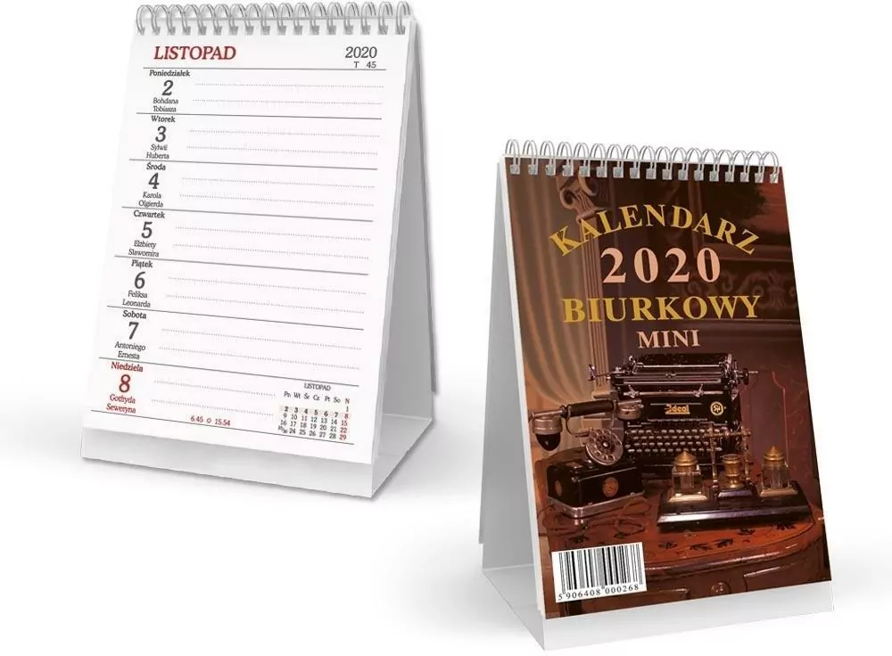 Kalendarz 2020. Biurkowy pionowy mini - tantis.pl
