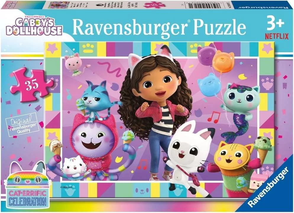 Puzzle dla dzieci 2D: Koci Domek Gabi 35el - tantis.pl