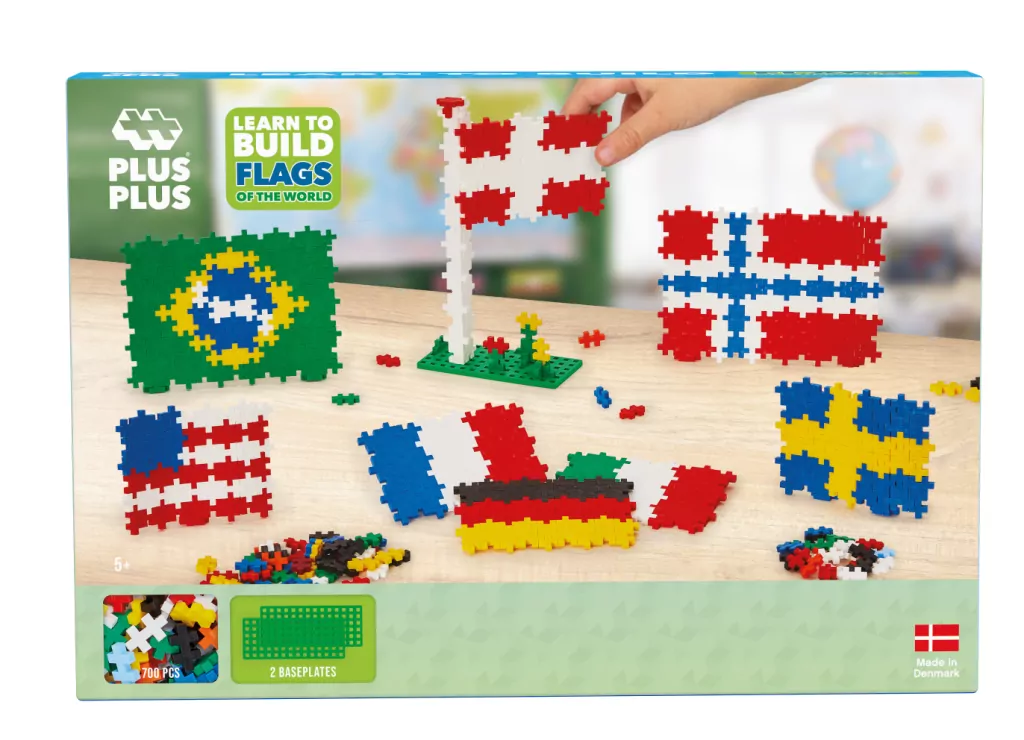 Naucz się budować flagi świata. Plus-Plus - tantis.pl
