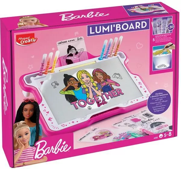 Maped, Podświetlana Tablica Lumi Board Barbie Creativ - tantis.pl