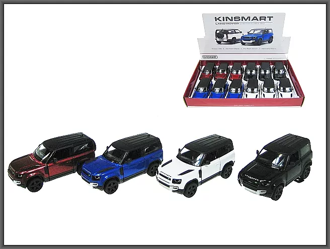 Auto Land Rover Deferender 90 1:36 13 cm 4 kolory - tantis.pl