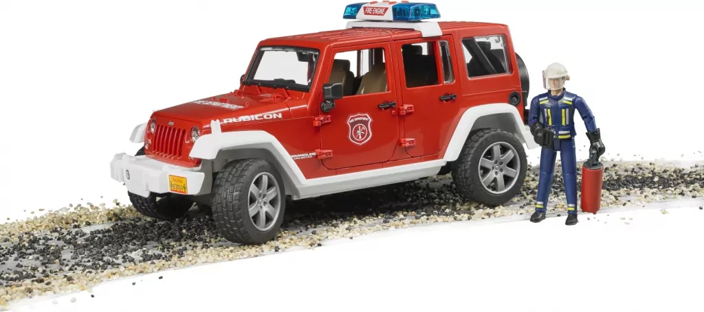 Jeep Wrangler Unlimited Rubicon. Straż Pożarna z figurką - tantis.pl
