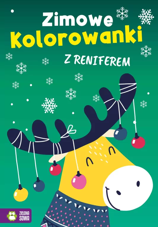 Zimowe kolorowanki z reniferem - tantis.pl