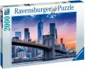Puzzle 2000. Widok na Manhattan i Most Brooklyn. Ravensburger - tantis.pl