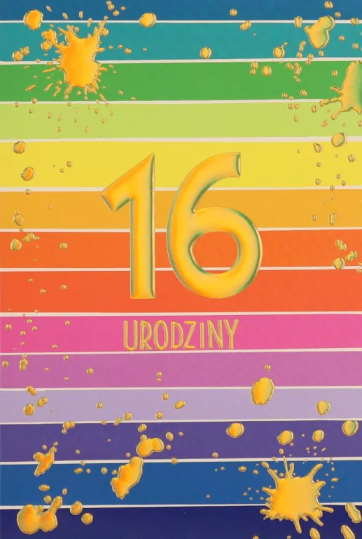 Karnet Urodziny 16 HM200-3195 - tantis.pl