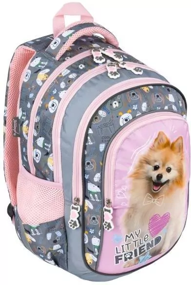Plecak 4 komorowy BPL58 z pieskiem Sweet Pomeranian - tantis.pl
