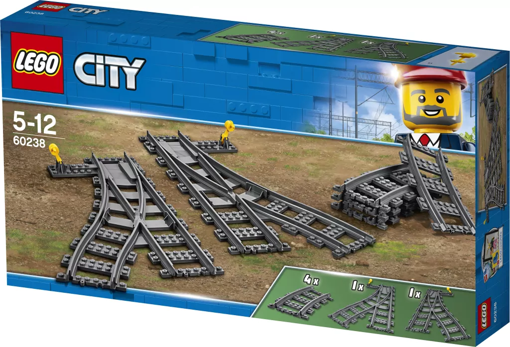 LEGO® City Trains. Zwrotnice. 60238 - tantis.pl