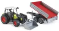 Traktor z ładowarką i przyczepą. Claas Nectis 267F 02112 BRUDER - tantis.pl