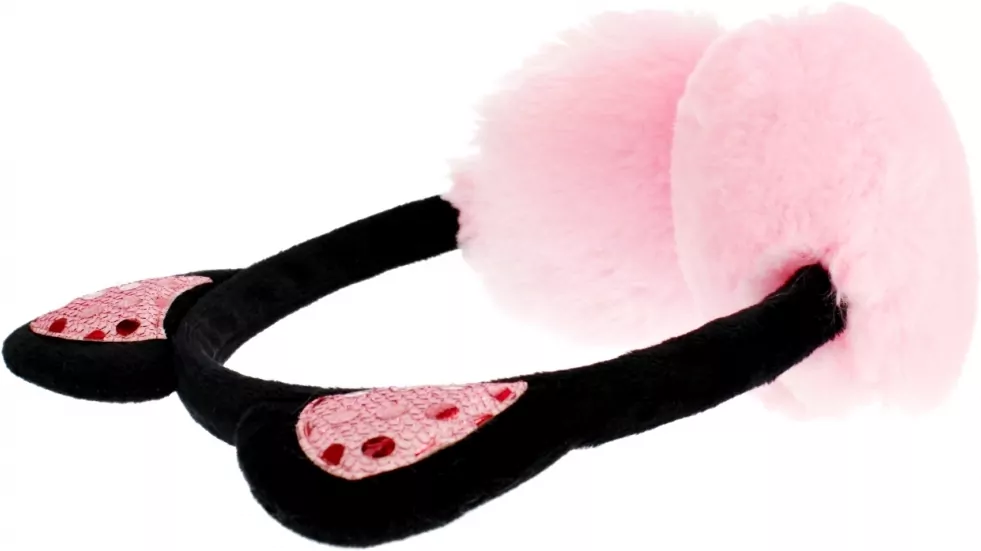 Nauszniki pluszowe szare Kot - tantis.pl