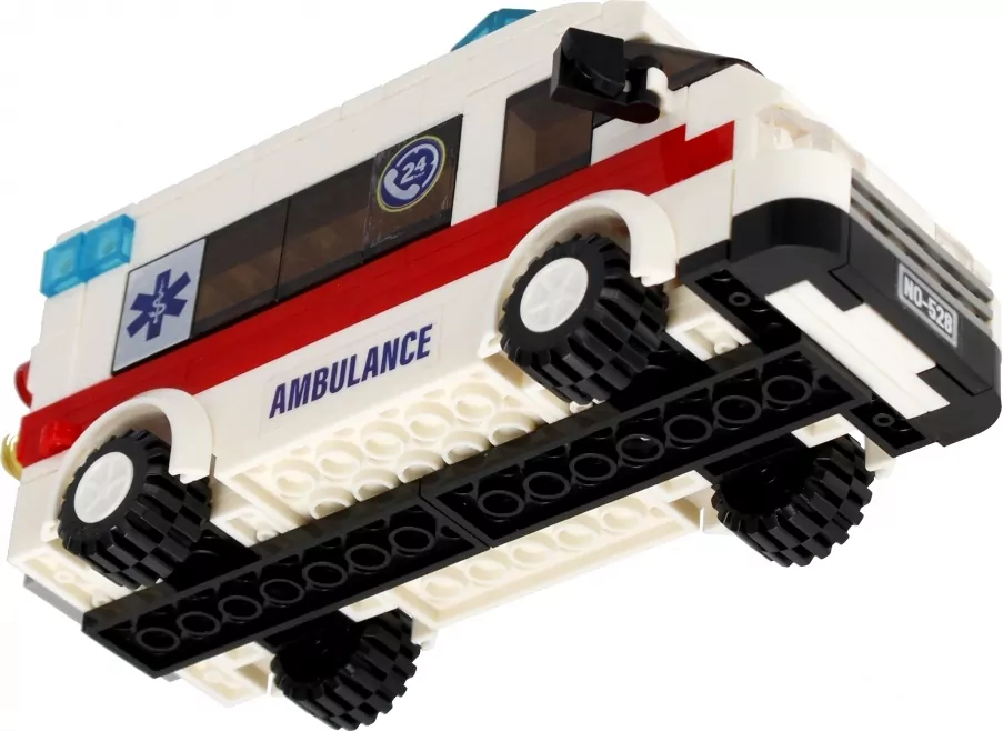 Klocki konstrukcyjne 255 elementów City Ambulans - tantis.pl