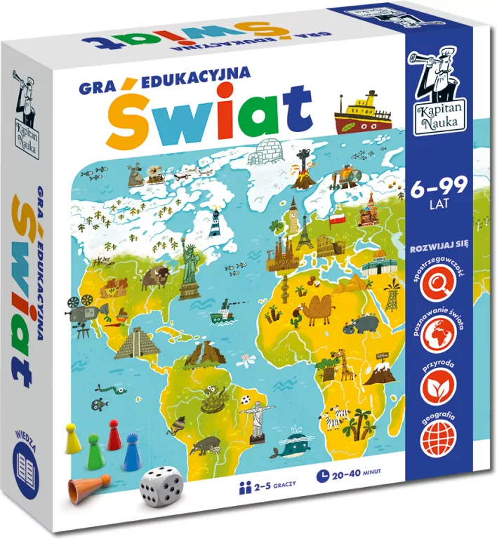 Kapitan Nauka. Świat. Gra edukacyjna - tantis.pl