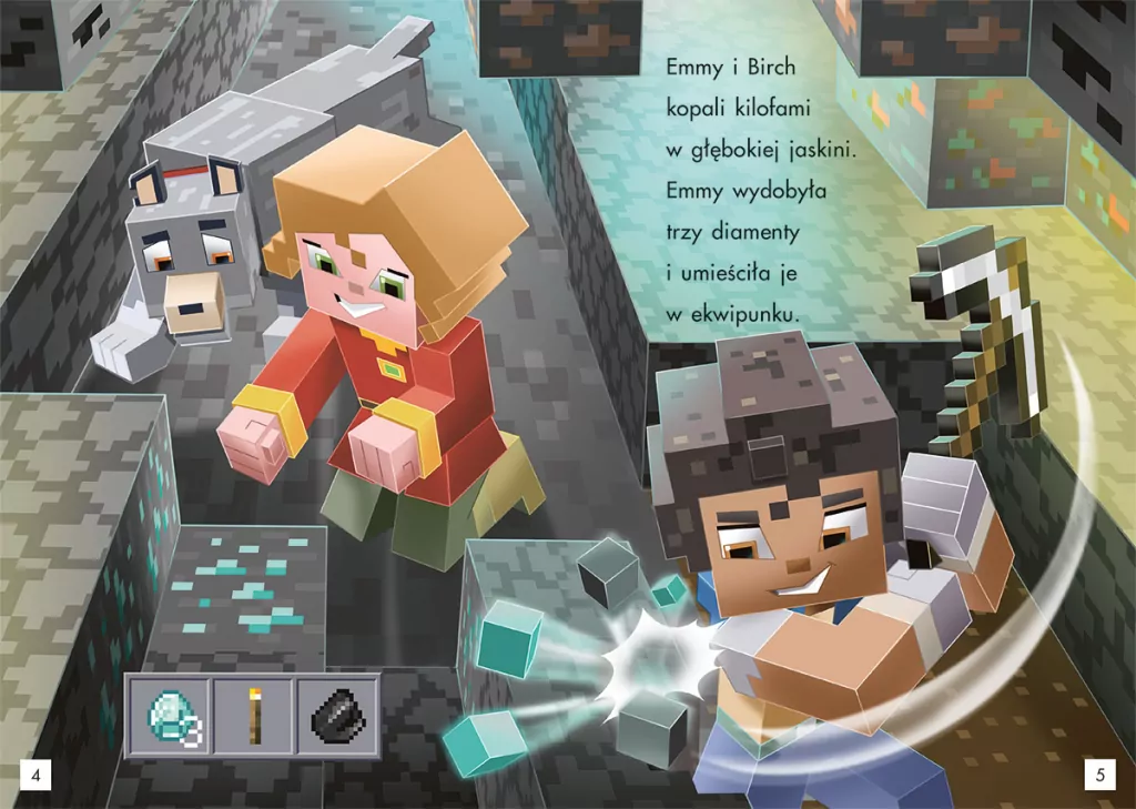 Moby w leśnym dworze. Tryb czytania. Minecraft - tantis.pl