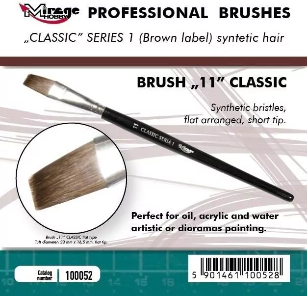 Pędzelek płaski high quality classic rozm 11 - tantis.pl