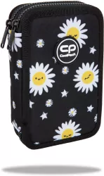 Piórnik potrójny z wyposażeniem Coolpack Jumper 2 Daisy black