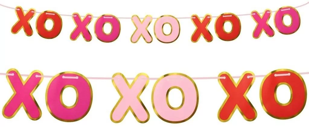 Girlanda papierowa XOXO 200cm - tantis.pl