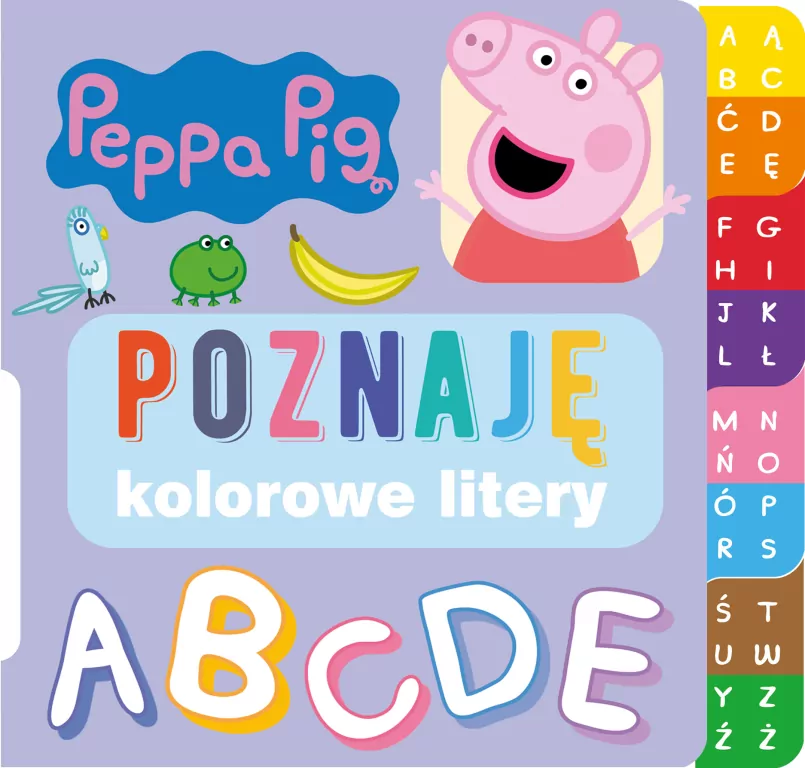 Świnka Peppa. Poznaję kolorowe litery - tantis.pl