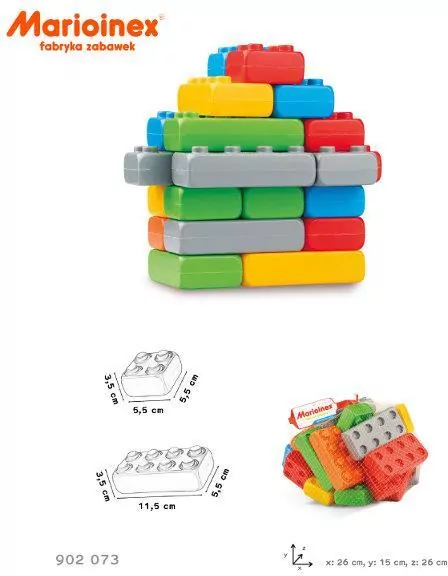 Klocki Budowlane Cegły Junior 25 - tantis.pl