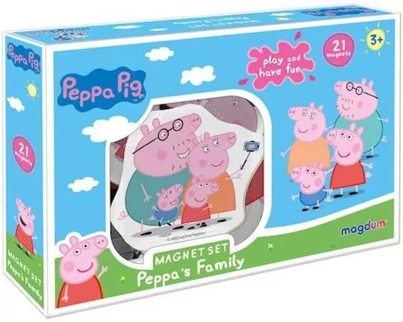 Świnka Peppa Rodzina. Zestaw magnesów - tantis.pl
