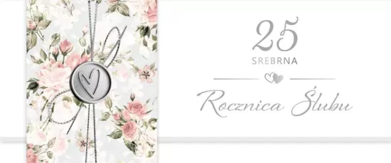 Karnet Rocznica Ślubu 25