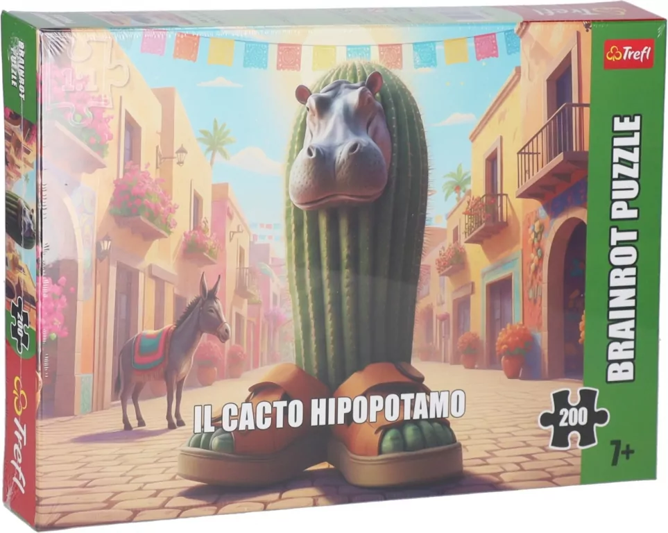 Puzzle 200 BrainRots Il Cacto Hipopotamo TREFL - tantis.pl