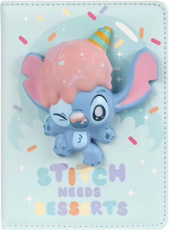 Notes B6 Squishy 3D Disney Fashion Stitch wzór 2 - tantis.pl