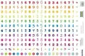 Cyfry. 240 naklejek - tantis.pl