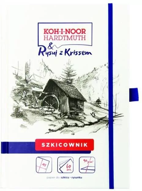 Szkicownik A5/60K 90g. Rysuj z Krissem - tantis.pl