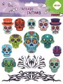 Tatuaże zmywalne Blue skulls HAPPY COLOR - tantis.pl