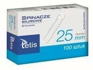 Spinacze biurowe 25mm Tetis - tantis.pl