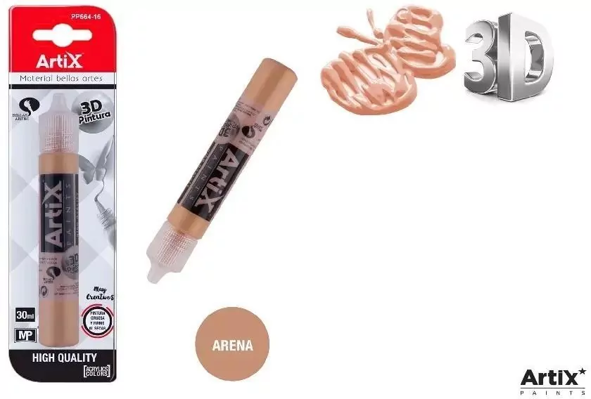 Farba strukturalna 3D piaskowy 30ml - tantis.pl