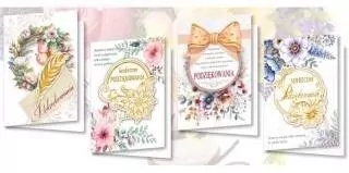 Karnet B6 z naklejkami PODZIĘKOWANIA MIX (10szt) - tantis.pl