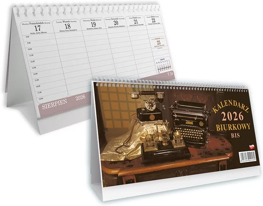 Kalendarz biurkowy 2026 - tantis.pl