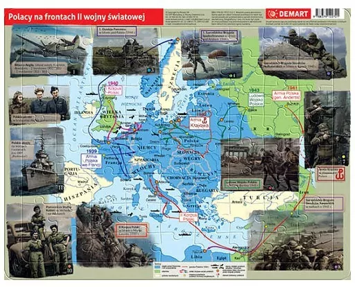 Puzzle ramkowe. Polacy na frontach II wojny św - tantis.pl