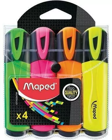 Zakreślacz Fluo Peps 4 kolory MAPED - tantis.pl
