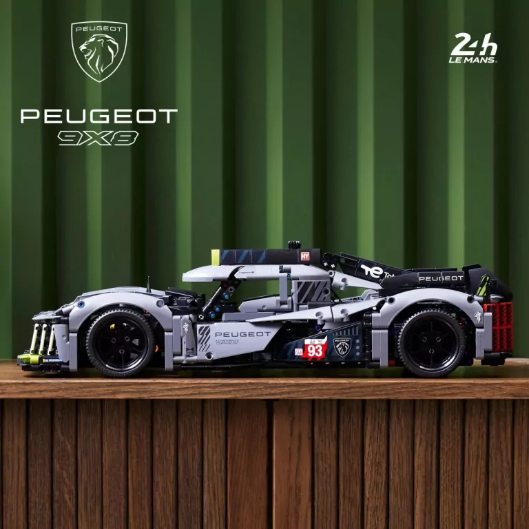 LEGO® Technic. PEUGEOT 9X8 24H Le Mans Hybrid Hypercar. 42156 - tantis.pl