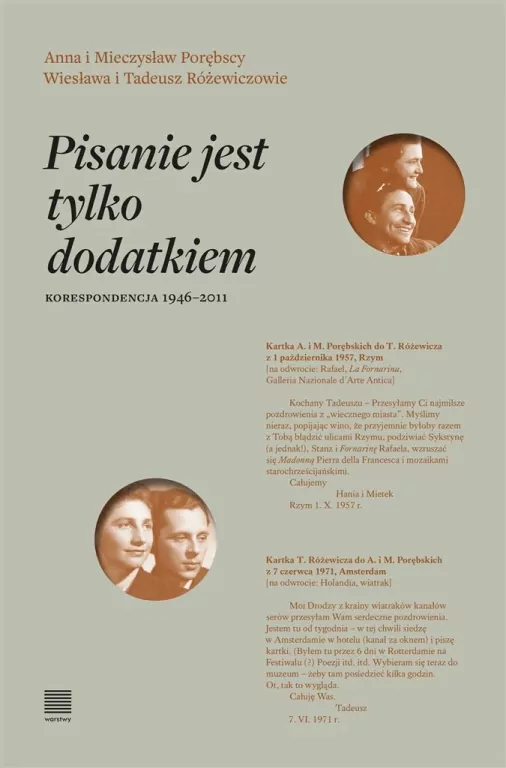 Pisanie jest tylko dodatkiem. Korespondencja 1946-2011 - tantis.pl