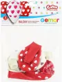 Balony Gemar serduszka czerwone/ białe 30cm - tantis.pl