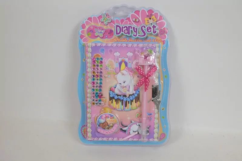 Pamiętnik z ozdobnym długopisem Kotek - tantis.pl