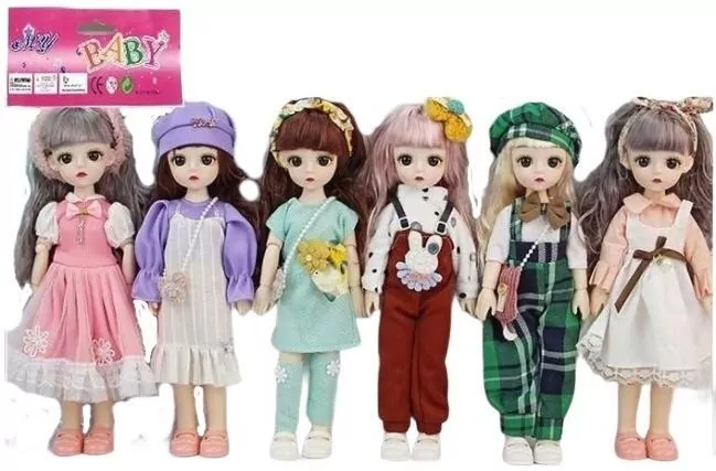 Lalka stylowa zginane ręce i nogi 29cm MIX - tantis.pl