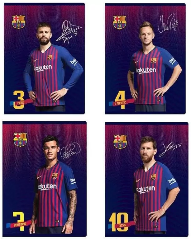 Zeszyt A5/60k kratka FC Barcelona  ASTRA - tantis.pl