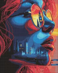 Diamentowa mozaika - Zachód słońca w Londynie