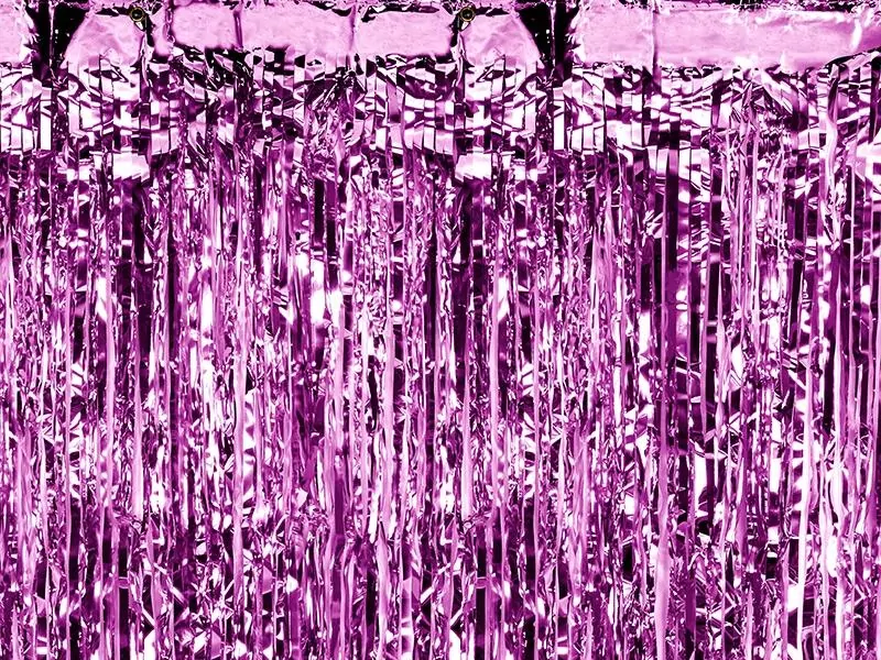 Kurtyna Party, purpurowy, 90x250cm - tantis.pl