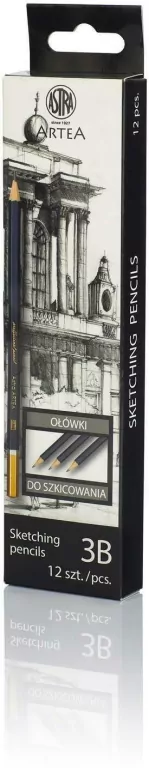 Ołówek do szkicowania 3B Artea 12 sztuk - tantis.pl
