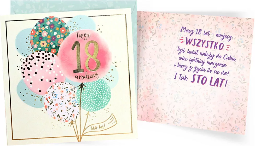 Karnet. Urodziny 18 - tantis.pl