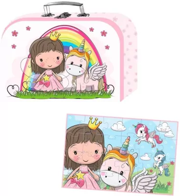 Puzzle w walizce Lillie i Ellie 24el