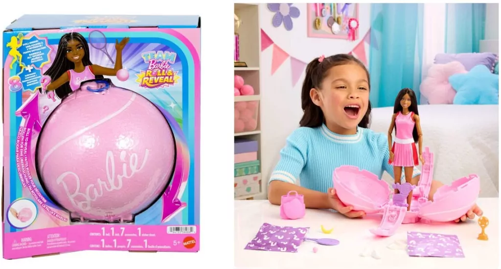 Barbie Kariera Piłka Wyskakująca lalka Tenisistka - tantis.pl
