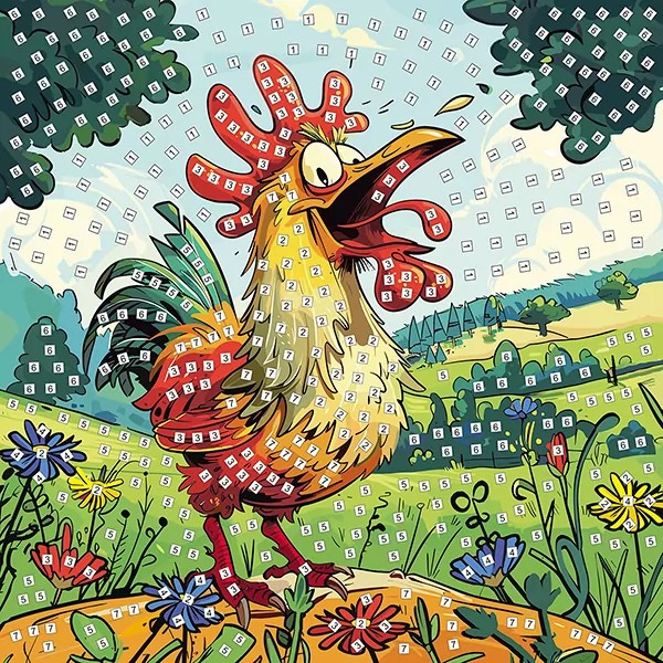 Mozaika piankowa kogut 25x25cm - tantis.pl