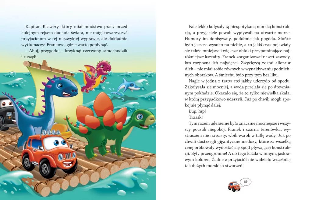 Opowieści na dobranoc. Kraina dinozaurów. Samochodzik Franek - tantis.pl